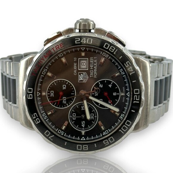 Tag Heuer Formula 1 Calibre 16 CAU2011-0 44mm Stainless Steel Chrono Watch - Picture 2 of 8